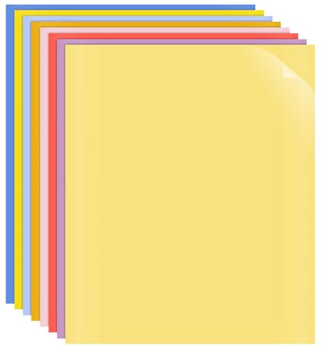 DIYEAH 8 Sheets Matte Heat Transfer Vinyl Film, 25x30.5cm PU HTV Iron on Sheets for T-Shirts and Fabric DIY, Heat Transfer Vinyl for Textile Decoration, 8 Assorted Pastel Colours