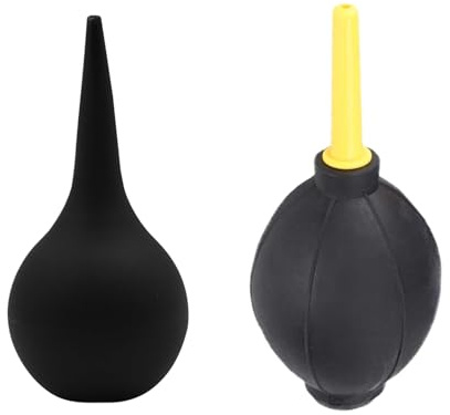 Rubber Suction Ear Syringe Cleaner,1 PAC Air Blower,1 PAC Ear Bulb Syringe,Air Duster Can,Hand Blower,Bulb Ears Wash,Squeeze Bulb Cleaning Ball,for Keyboard,Camera,Hearing Aid&Gentle Ears Cleaning.