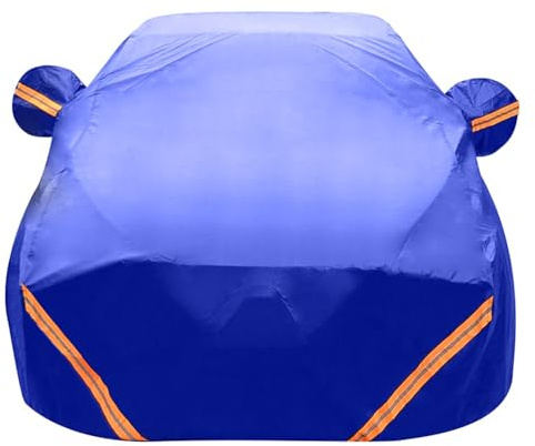 Auto Abdeckplane Kompatibel Mit Opel Corsa C, Autoplane Outdoor Autoabdeckung Wasserdicht Winter Autogarage Abdeckung Schneefest Mit Reflektierenden Streifen