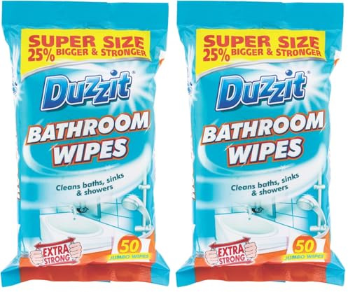 Duzzit Bathroom Wipes-Pack Of 100, Blue