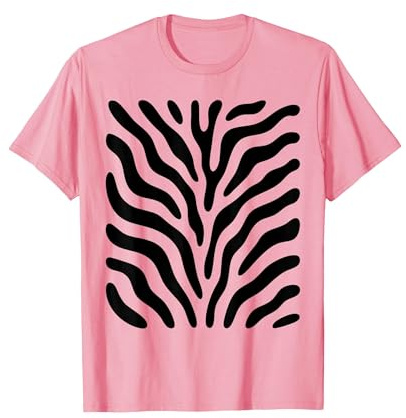 Chemise zèbre pour Adulte, Homme, Femme, Enfant - Costume zèbre rayé T-Shirt, Homme, Rose, L