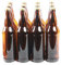GOLDBEARUK Brown Glass Beer Bottles Pack of 12 Gold Caps - Homebrew (650ml)