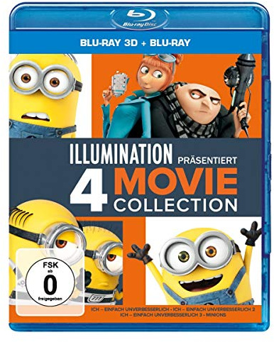ICH – EINFACH UNVERBESSERLICH 1 + 2 + 3 + MINIONS [3D Blu-ray]