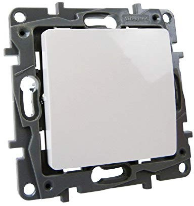 Legrand Interruptor para escaleras (10 A, 250 V, IP21) - Botón pulsador - Manual - Blanco