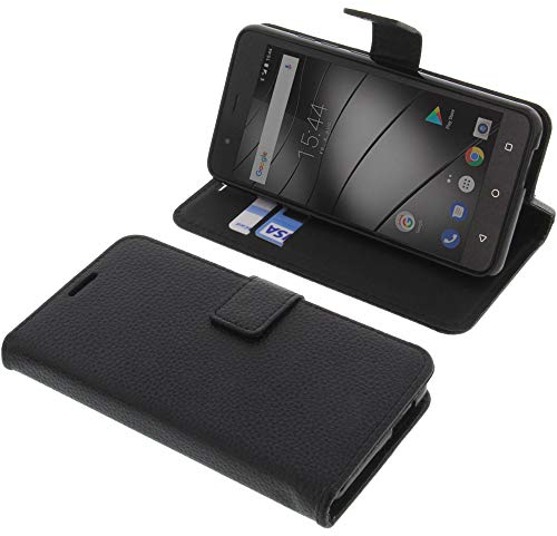 foto-kontor Tasche kompatibel mit Gigaset GS270 / GS270 Plus Book Style schwarz Schutz Hülle Buch