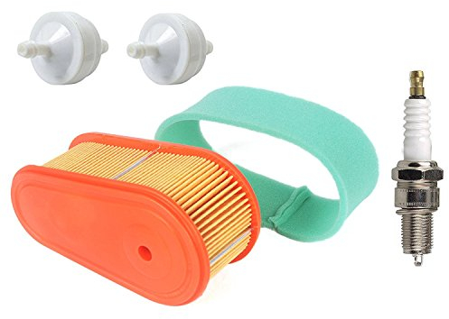 Carkio Cartouche de filtre à air ovale de Compatible with moteurs Briggs & Stratton 795066, 796254, 5419 DOV 700