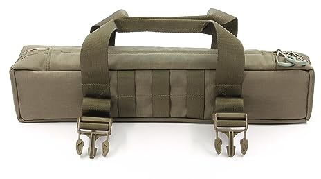 Zentauron Zielfernrohr-Schutztasche, Gepolsterte Cordura Scope-Schutzhülle mit Traggriff, Molle, 4 Fächern & Reißverschluss – Für Militär, Präzisionsschützen & Tactical Zubehör – Made in Germany