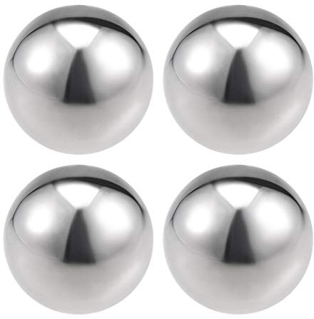 uxcell 38mm(1.5) Dia 304 Stainless Steel Hollow Ball for Home Garden Decoration 4pcs