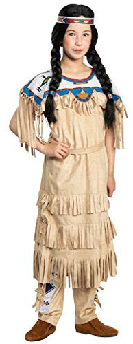 Maskworld Nscho-tschi Kinderkostüm - Indianer Western - Kindergröße: 98-104 - Lizenz-Kostüme aus den Karl-May-Filmen für Karneval und Motto-Party