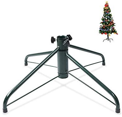ELFJOY - Supporto per albero di Natale, 50 cm, in ferro e metallo, con vite a pollice, 50 cm