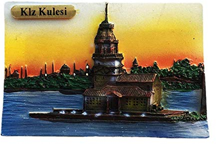 3D Maiden's Tower Istanbul Turkey Fridge Magnet Souvenir Gift Decor Refrigerator Magnetic Sticker Collection