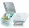 DUOUPA Tablettenbox 4 Fächer Pillendose Wasserdichte Medikamentenbox Pillenbox für Reise & täglichen Gebrauch Weiß