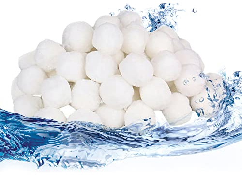 jiuzcare Sfera Filtrante per Piscina 1000g Filtro Balls Sfere per Filtrazione a Sabbia per Piscine Riutilizzato Sabbia Filtrante Filtro a Balls per Pompa, Acquario, Piscina