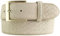 BELTINGER Gürtel mit goldener Gürtelschnalle und Pythonprägung 4 cm | Leder-Gürtel 40mm Schlangen-Optik |Schlangen-Muster | Mist 100cm