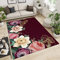 SANSJI Rosa, Gelbe, Violette Vintage-Blume Teppiche, Goldener Schmetterling Verträumt Maschinengewebt Flachgewebter Teppich - für Wohnzimmer, Kinderzimmer, Schlafzimmer und die Küche 160 x 230 cm