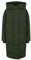 Noisy May Quilted Winter Coat with Hood Long Puffer Jacket Warm Padded Bomber Lined NMNEW Tally, Colours:Green, Size:S