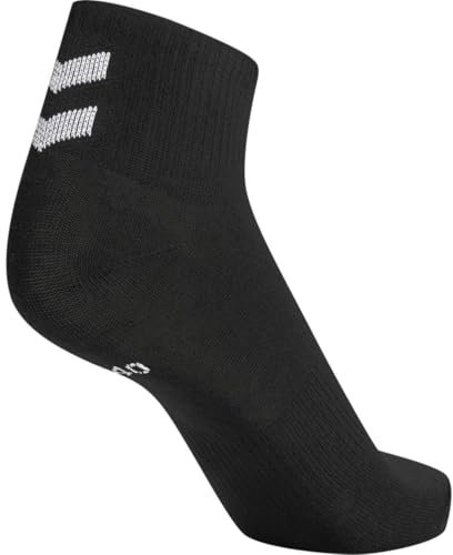 hummel HML Chevron Mid Cut Socken 2023 schwarz (3er Pack), Schwarz , 40