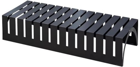 GRRICEPL Carrelage Présentoir, Métal Présentoir, Grande Assiette en Bois Présentoirs, Sol Porte-échantillon, Stockage Multicouche (Couleur : Zwart, Taille : 100x38x20cm)