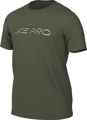 Nike Herren M Nk Df Tee Db Pro, Medium Olive, FJ2393-222, S