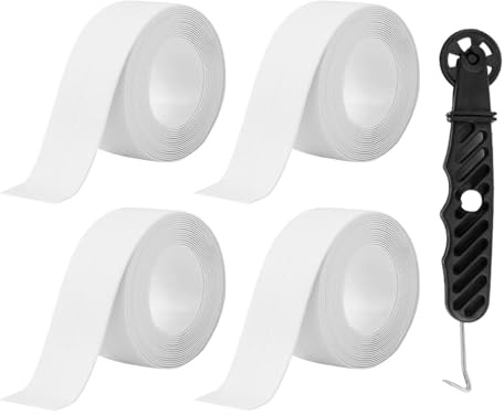 Quiltique Dichtungsband für Badezimmer, 4 Stück, wasserdicht, selbstklebend, für Küche, WC, Badewanne
