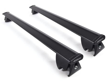 Farad - Barre portatutto Aerodynamic Silver in alluminio con kit Hilo compatibile con con DR DR 6.0 5 porte anno dal 2022 in poi con corrimano basso (railing integrati)
