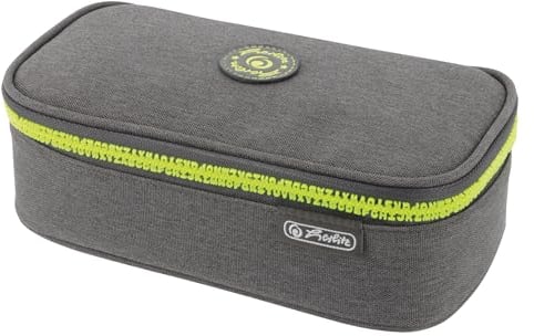 Herlitz Faulenzer Beatbox, Grey/Yellow, 1 Stück