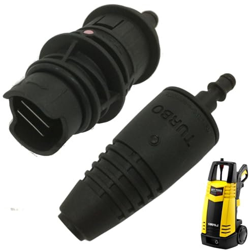 parpyon® Pièces Accessoires pour nettoyeur haute pression Lavorwash - Fasa Fixation rapide à baïonnette pour nettoyeurs haute pression à eau froide (kit 2 têtes)