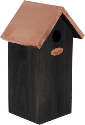 Vogelhaus aus Kiefer und Kupfer