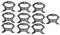 Yardenfun 10pcs Winder Charger Wire Holders Reels Cord Organizer Wrap Cords Extension Cord Tool Extension Cord Storage Cable Extension Cord Rope Storage Wrap Spool Charger Cable Storage Kit