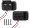 QWORK® 2 Stück Dual USB Ladebuchse, USB Auto Steckdose 5 V/1 A + 5 V/2.1 A, für 12 V/24 V Autos, Boote, Motorräder, LKWs