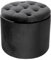 Riess Ambiente Runder Hocker MODERN BAROCK - 50cm - grau Samt - mit Stauraum - Schminkhocker Samthocker