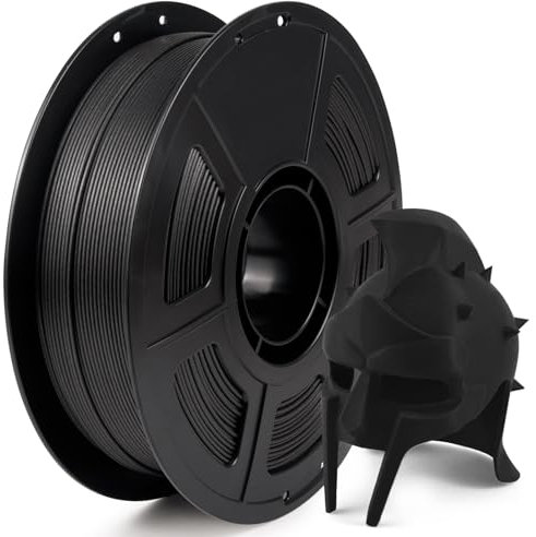 iSANMATE PC Carbon Fiber Filament 1.75mm, PC CF 3D Drucker Filament, Polycarbonat Filament 1.75 gefüllt mit 20% Kohlefaser, 3D Engineering Material Filament, 1Kg Spool
