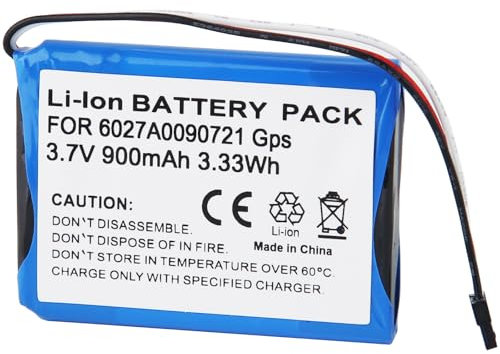 CHUNGAILPS 6027A0090721 Batterie de rechange pour GPS TomTom Start 55/52,50/45.1EF0.017.03.1ET0.052.09.4EF00.4EF0.017.00 900 mAh 3,7 V Li-Ion)