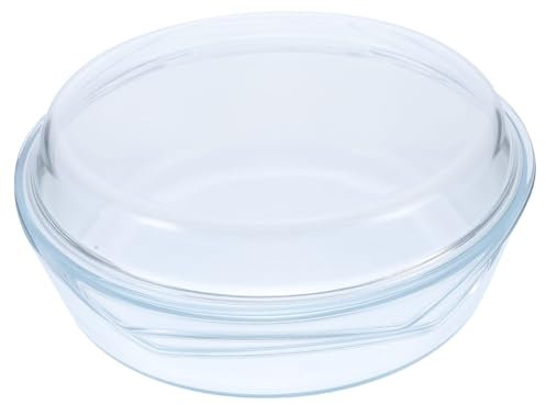 PRETYZOOM Auflaufform Aus Glas Mit Deckel Glasschüssel Griffe Hitzebeständig Spülmaschinenfest