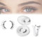 Enjuvie Kit de faux-cils magnétiques, Lashes magnétiques réutilisables sans colle, Lashes naturelles, Double face, Noir