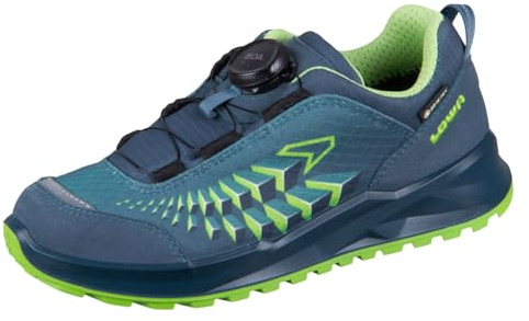 Lowa FERROX GTX LO JR Multifunktionsschuh Wanderschuh Kinder blau grün blau Gr. 37