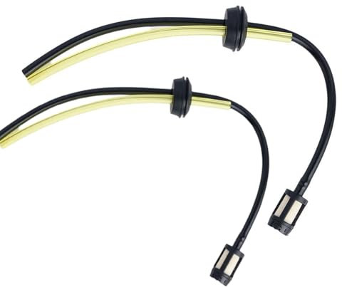 2pcs Strimmer Fuel Pipe,Universal Trimmer Hose with Tank Filter,Grass Petrol Trimmer Fuel Pipe, Fuel Line Hose Tube,Fuel Hose for Brush Cutter Brush Cutter Trimmer Mower Hedge Trimmer