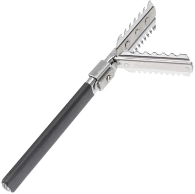 Manueller Rasiererhalter 1 Stück, Doppelseitig, für Haarstyling, Edelstahl