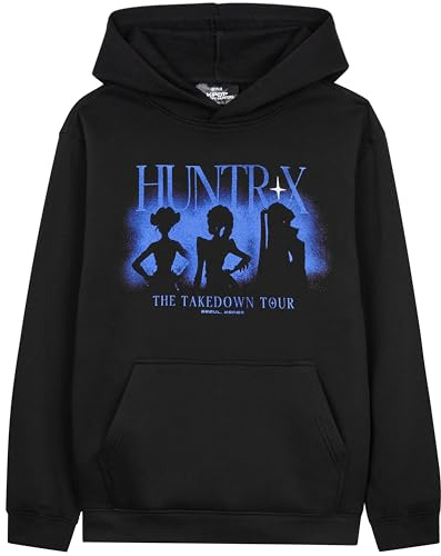 Get Trend KPop Demon Hunters Offiziell Hoodie Mädchen Teenager, Taschen Fleece Pullover, Anime Huntrix Saja Boys Merch, Kinder Geschenke