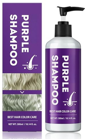 Lila Hair Color Shampoo - Nährendes und glättendes Shampoo, farbwaschmittel Langanhaltender Farbabscheidungs shampoo, Farb Schutz Shampoo für gefärbtes Haar - Hair Dye für Männer und Frauen, 300 ml