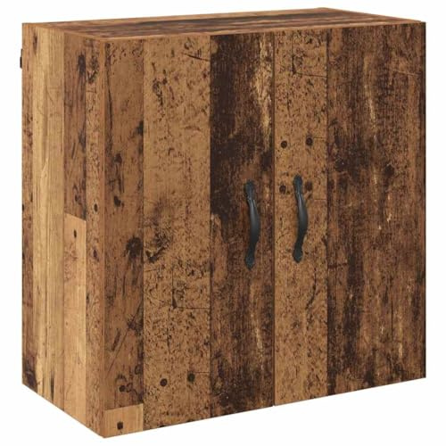 KPWENFBSL Hängeschrank Altholz-Dekor 60x31x60 cm Holzwerkstoff | Platzsparender Hängeschrank in Altholz-Optik für zusätzlichen Stauraum in Wohnzimmer und Schlafzimmer.