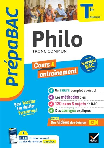 Prépabac - Philo Tle générale - Bac 2027: cours, méthodes & sujets corrigés (programme de Terminale)