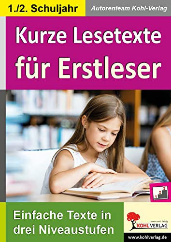 Kurze Lesetexte für Erstleser drei Niveaustufen Deutsch Grundschule Förderschule Klasse 1 2 | Lesekompetenz Lesetraining Silbenlesen Leseanfänger ... Lösungen: Einfache Texte in drei Niveaustufen