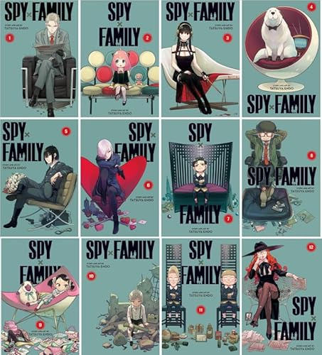 Spy X Family Series, Vol. 1-12 Collection Book Set