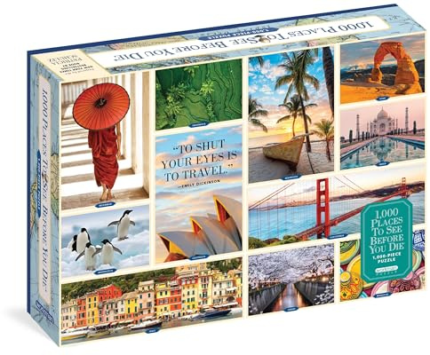 1,000 Places to See Before You Die 1,000-Piece Puzzle: For Adults Travel Gift Jigsaw 26 3/8 x 18 7/8 (Workman Jigsaw Puzzles)