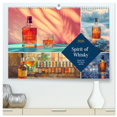 Spirit of Whisky (hochwertiger Premium Wandkalender 2026 DIN A2 quer), Kunstdruck in Hochglanz: Es ist ein Tribut an die Momente des Genusses und der ... die ein guter Whisky bietet. (CALVENDO Kunst)