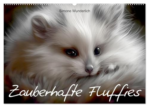 Zauberhafte Fluffies (Wandkalender 2026 DIN A2 quer), CALVENDO Monatskalender: Vorsicht: Drohender Zuckerschock! Zauberhafte fluffige Tierchen für jung und alt! (CALVENDO Tiere)