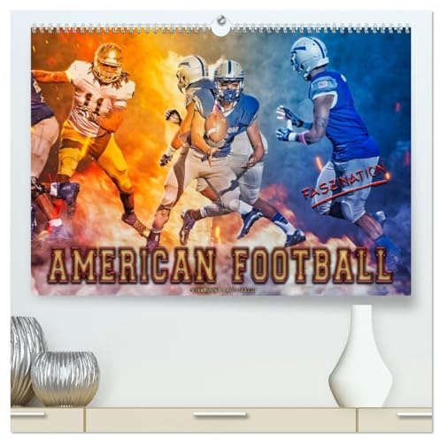 Faszination American Football (hochwertiger Premium Wandkalender 2026 DIN A2 quer), Kunstdruck in Hochglanz: American Football, faszinierender Teamsport. (CALVENDO Sport)