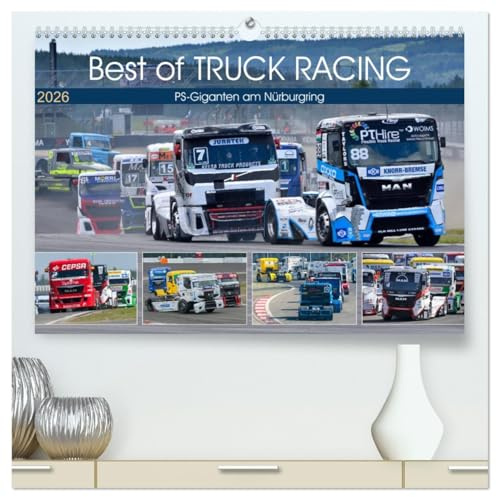 Best of TRUCK RACING (hochwertiger Premium Wandkalender 2026 DIN A2 quer), Kunstdruck in Hochglanz: Spektakuläre und actionreiche Rennszenen der PS-Giganten auf dem Nürburgring (CALVENDO Sport)