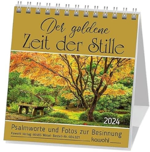 Der goldene Zeit der Stille 2024: Kalender mit Psalmworten und Fotos zur Besinnung